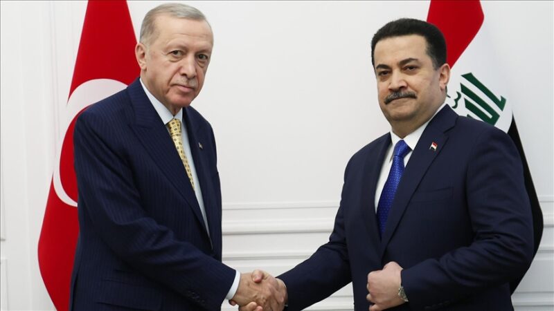 Cumhurbaşkanı Recep Tayyip Erdoğan, Irak Başbakanı Muhammed Şiya es-Sudani ile