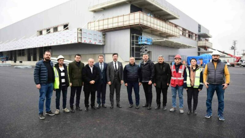 Bursa’daki dev yatırımda sona doğru Yenişehir’de yapımı devam eden yaş meyve-sebze soğuk hava depolama ve