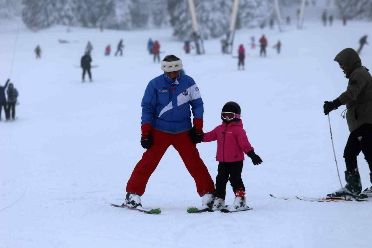 Uludağ’da hafta sonu yoğunluğu