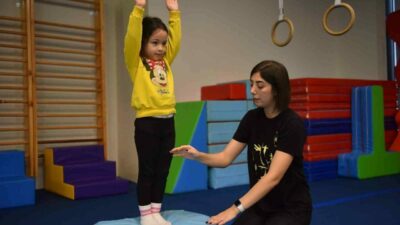 Bursa’da Yıldırımlı miniklere cimnastik eğitimi