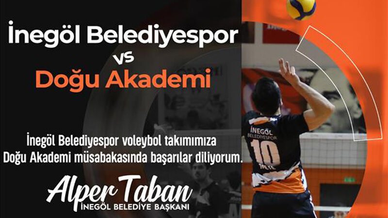 İnegöl Belediyespor-Doğu Akademi maçına davet TVF 2. Lig 18. Hafta müsabakaları kapsamında İnegöl Belediyespor erkek
