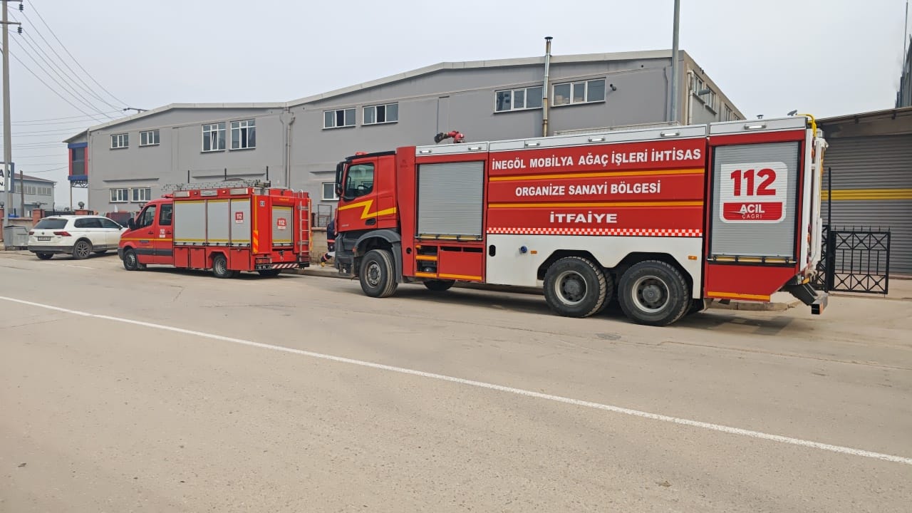 Bursa’da fabrikada yangın Bursa’da fabrikada yangın