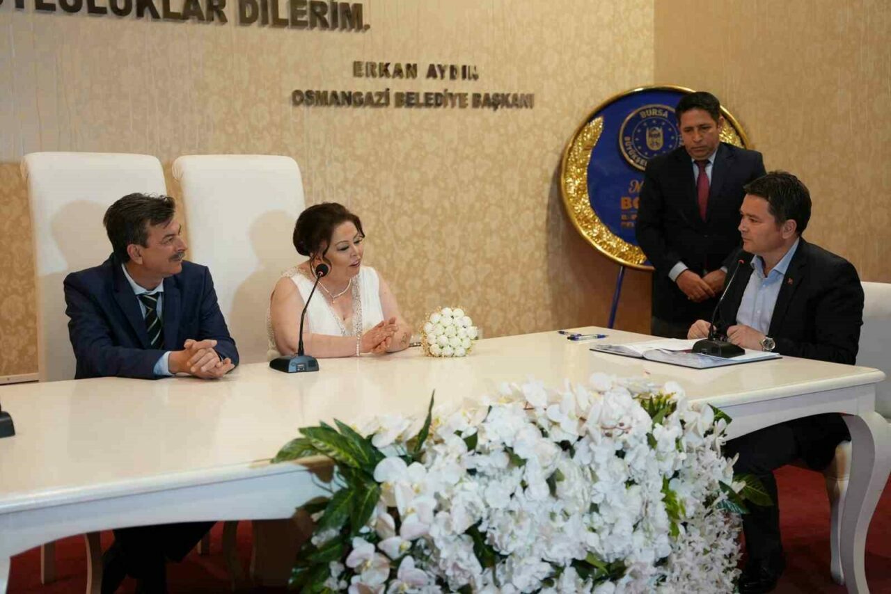 Bursa Osmangazi’de 1 yılda 6 bin 636 nikah