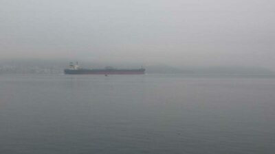 Boğaz’da gemi trafiği askıya alındı