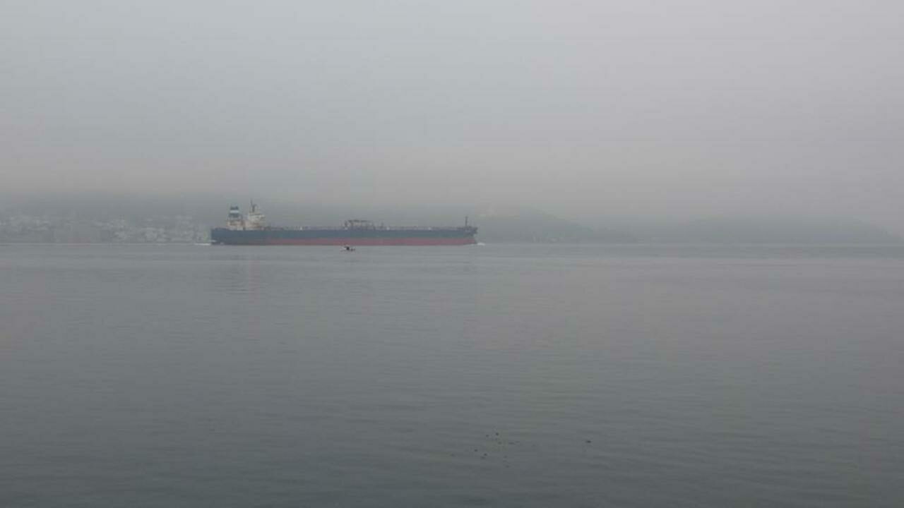 Boğaz’da gemi trafiği askıya alındı