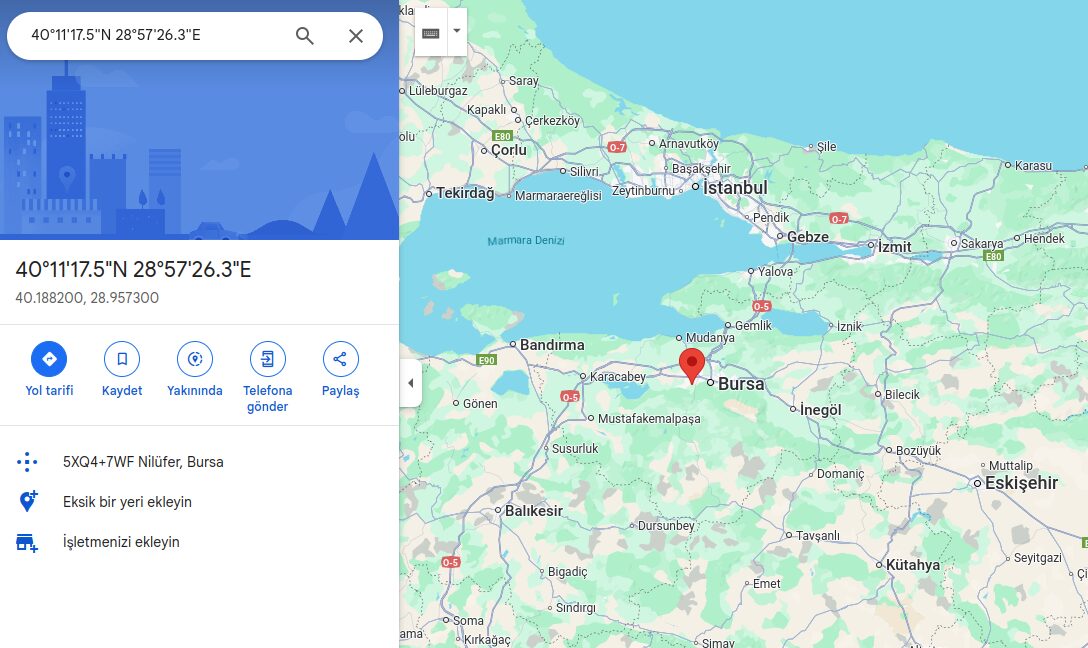 Bursa’da şiddetli deprem