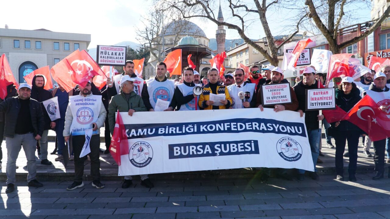 Bursa’da memur ve emeklilerden zam tepkisi