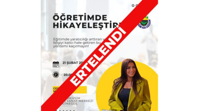 İnegöl’deki ‘Öğretimde Hikayeleştirme’ semineri ertelendi