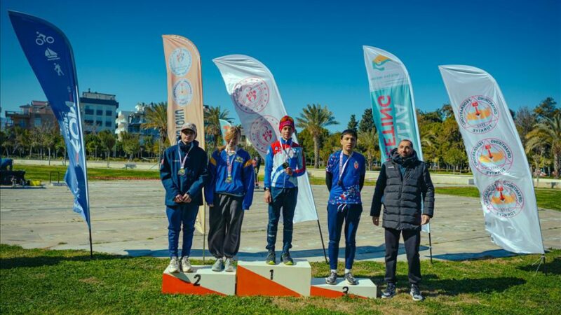 Antalya’da yapılan Uluslararası Oryantiring Yarışlarında 15 ülke 300 sporcu arasında