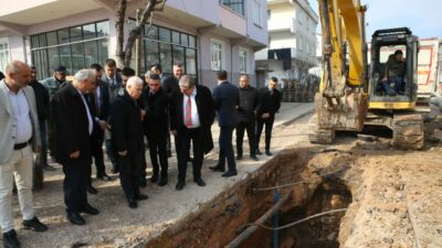 Başkan Mustafa Bozbey’den İnegöl’e temiz su sözü; ‘Yıllardır asbestli borulardan su içiyorlardı’