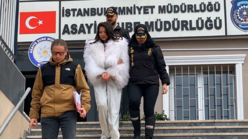 Sosyal medyadan yaptığı paylaşım nedeniyle gözaltına alınan Merve Taşkın, adliyeye