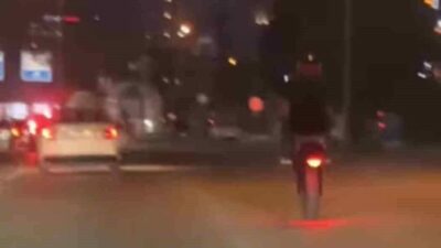 Bursa’da tehlikeli yolculuk kamerada