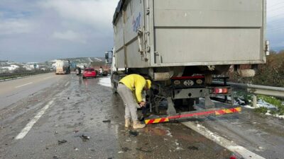 Bursa’da zincirleme kaza! 25 araç birbirine girdi