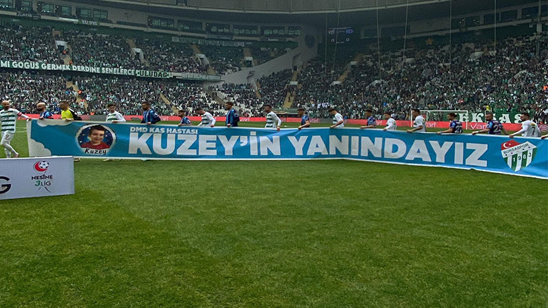 Bursaspor’dan DMD hastası Kuzey’e umut eli