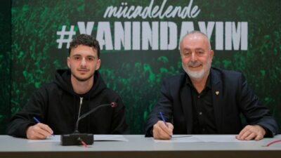 Bursaspor’un yeni transferi imzayı attı idmana çıktı