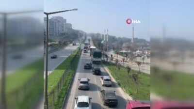 Bursa’da trafiği kilitleyen olay