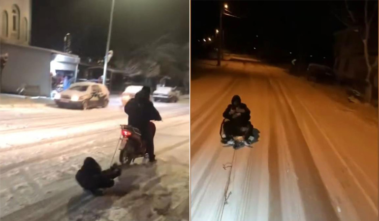 Bursa’da vatandaşlar karın tadını çıkardı Bursa’da vatandaşlar karın tadını çıkardı