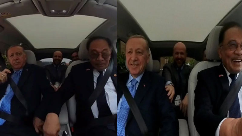 Cumhurbaşkanı Erdoğan ve Malezya Başbakanı TOGG’da: “Benim sürüşüme güvenmenize şaşırdım”