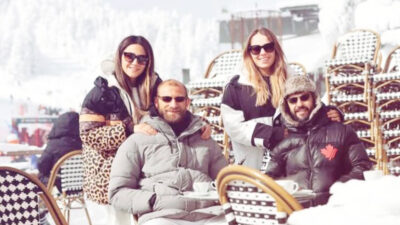 Bursaspor’un iki isminden Uludağ’da kar keyfi