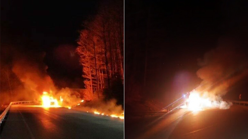 Bursa’da gece yarısı korku dolu anlar! Canını zor kurtardı