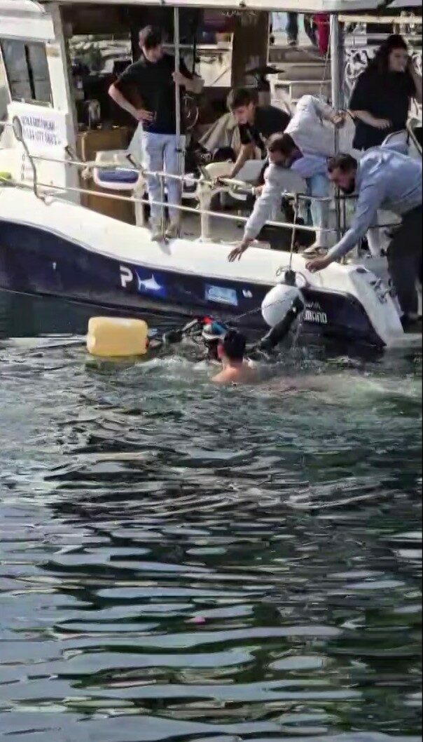 Bursa’da dev orkinos paniği Bursa’da dev orkinos paniği