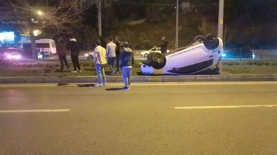 Bursa’da gece yarısı korkunç kaza: 2 yaralı