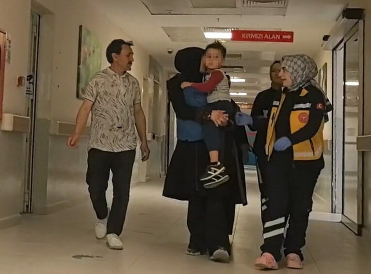 Bursa’da küçük Yusuf ölümden döndü