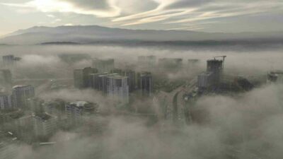 Bursa’ya sis çöktü