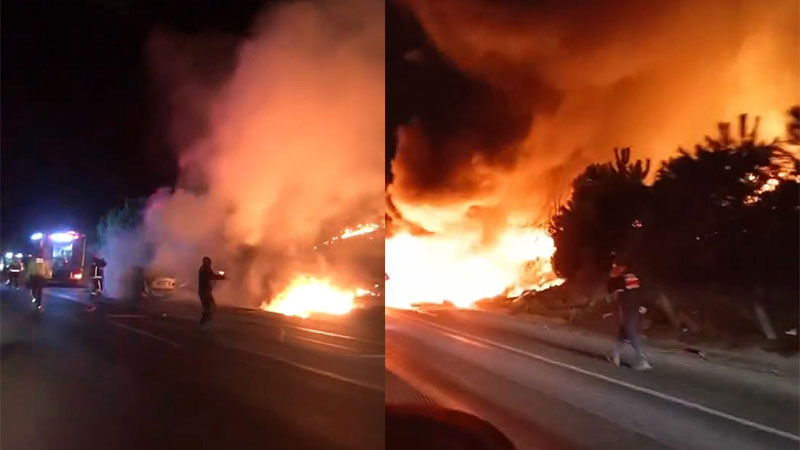 Bursa’yı alevler sardı: Önce mahalle yandı sonra orman! 18 ev kullanılamaz halde…