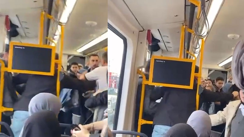 Bursa’da metro ringe döndü: Tekmeler, tokatlar… Bursa’da metro ringe döndü: Tekmeler, tokatlar…