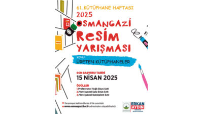 Osmangazi Belediyesi’nden ‘Üreten Kütüphaneler’ konulu resim yarışması