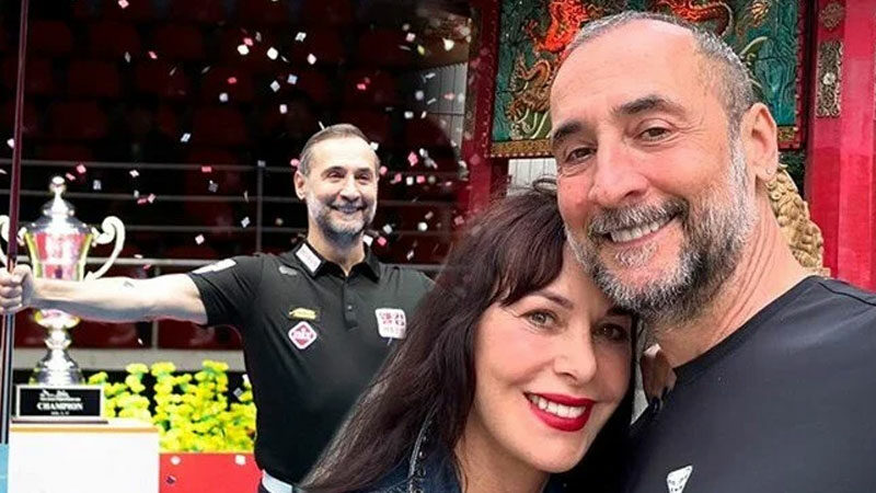 Semih Saygıner şampiyon oldu! Şenay Gürler bakın nasıl kutladı Güney Kore düzenlenen Bilardo Ligi Finali'nde Semih Saygıner ve Lütfi