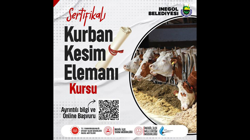 Bursa İnegöl’de kurban kesim kursu kayıtları başladı
