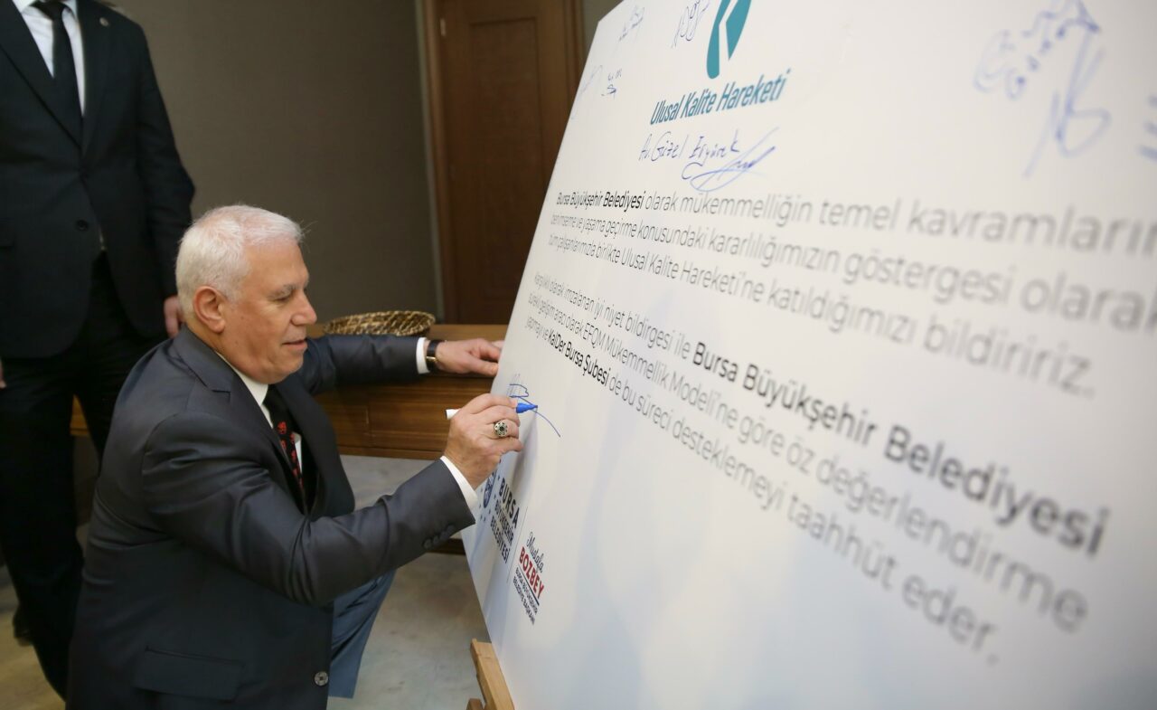 Bursa Büyükşehir’den kaliteye atılan imza Bursa Büyükşehir’den kaliteye atılan imza