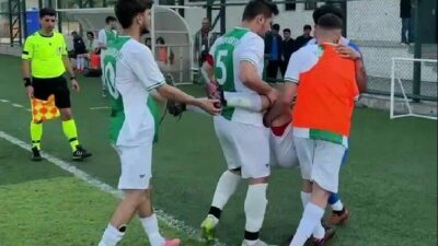 Bursa Amatör maçında skandal