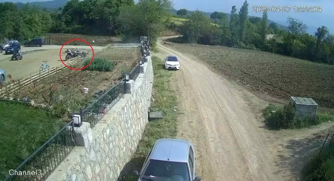 Bursa’da arazi aracıyla kaza yaptı: O anlar kamerada