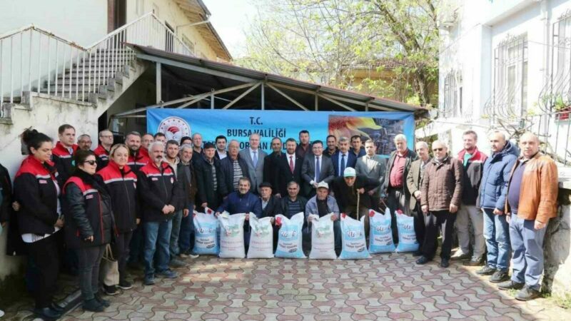 Bursa’nın Mustafakemalpaşa ilçesinde TAKE projesi kapsamında çiftçilere yüzde 75’i hibe