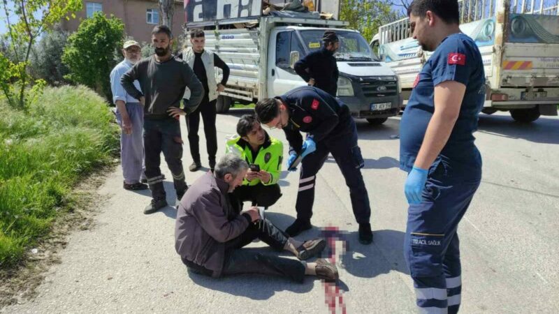 Bursa’da korkunç kaza Bursa’nın Orhangazi ilçesinde kamyonetle çarpışan motosikletteki çift yaralandı.