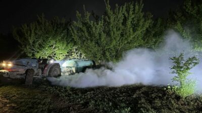 Bursalı çiftçinin zirai don nöbeti