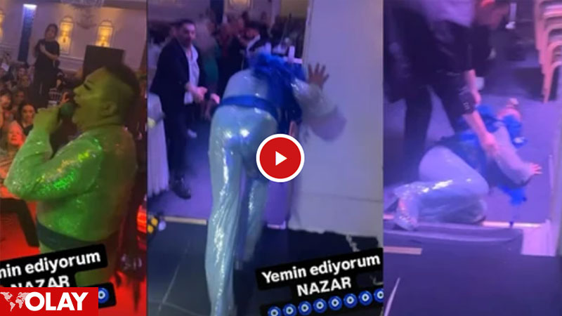 Murat Övüç sahnede yere kapaklandı