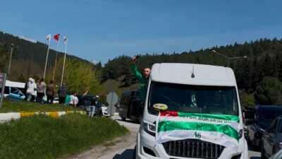 Bursasporlular Balıkesir trafiğini kitledi