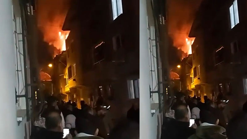 Bursa’da korku dolu anlar: Cayır cayır yandı, mahalleli böyle izledi