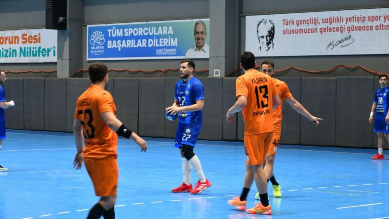 Nilüfer Belediyespor final için avantaj yakaladı Hentbol Erkekler Süper Ligi Playoff Şampiyonluk Etabı'nda DEPSAŞ Enerji Spor