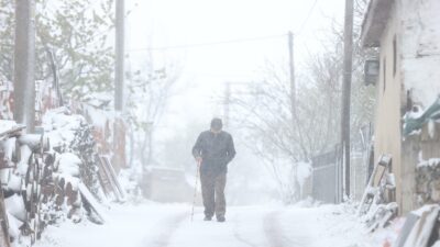 Trakya’da lapa lapa kar yağıyor