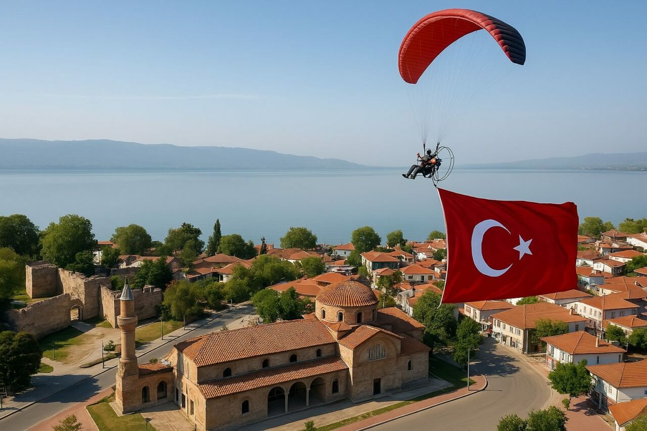 Bursa’da muhteşem görüntüler! İzleyenler hayran kaldı…