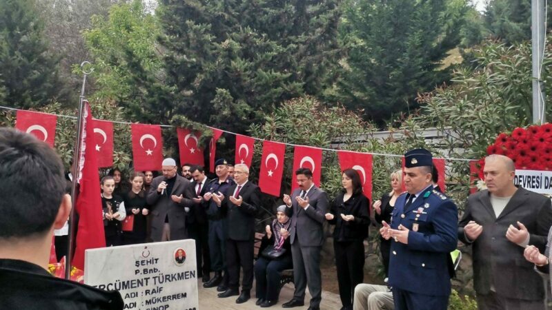 Bursa’da Şehit Binbaşı Ercüment Türkmen dualarla anıldı Şırnak’ın Cudi Dağı’nda 2008 yılında çıkan çatışmada şehit düşen Piyade