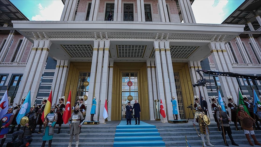 Endonezya Cumhurbaşkanı, Türkiye’de! Resmi törenle karşılandı