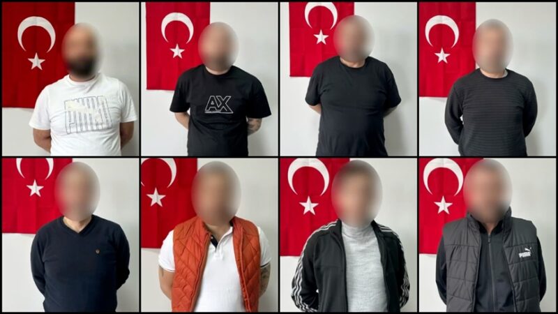 İçişleri Bakanı Ali Yerlikaya, 5'i kırmızı bültenle aranan 8 şüphelinin