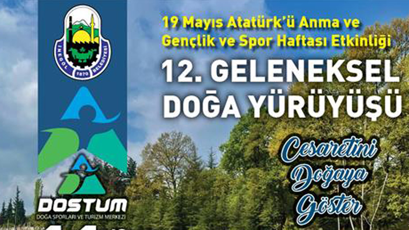 İnegöl Belediyesi’nden 19 Mayıs Doğa Yürüyüşü etkinliğine davet İnegöl Belediyesi’nden 19 Mayıs Doğa Yürüyüşü etkinliğine davet