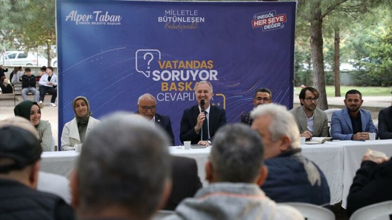 İnegöl’de Yunus Emre Mahallesi sordu Başkan Alper Taban cevapladı İnegöl Belediye Başkanı Alper Taban, mahalle buluşmaları kapsamında Yunus Emre